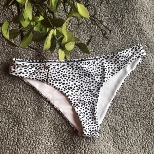 Sheniki black and white cheeky bathing suit bottoms